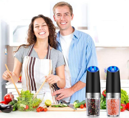 Enlite Electric Gravity Salt & Pepper Shakers Set of 2